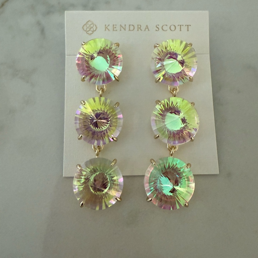 Kendra Scott Iridescent Crystal Earrings